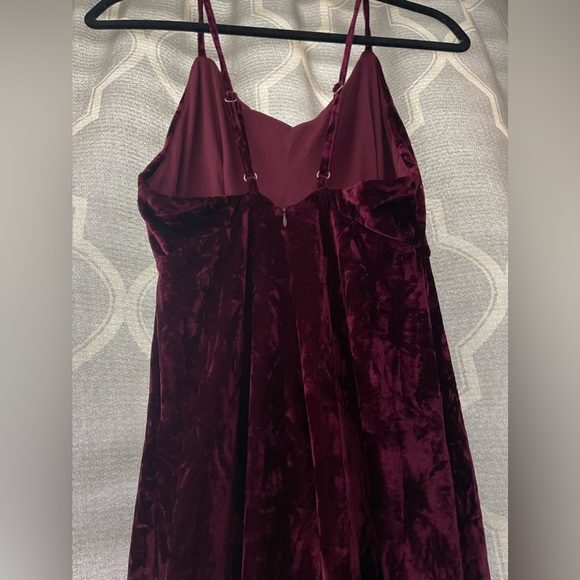 Red Velvet Jumpsuit - Picture 3 of 5